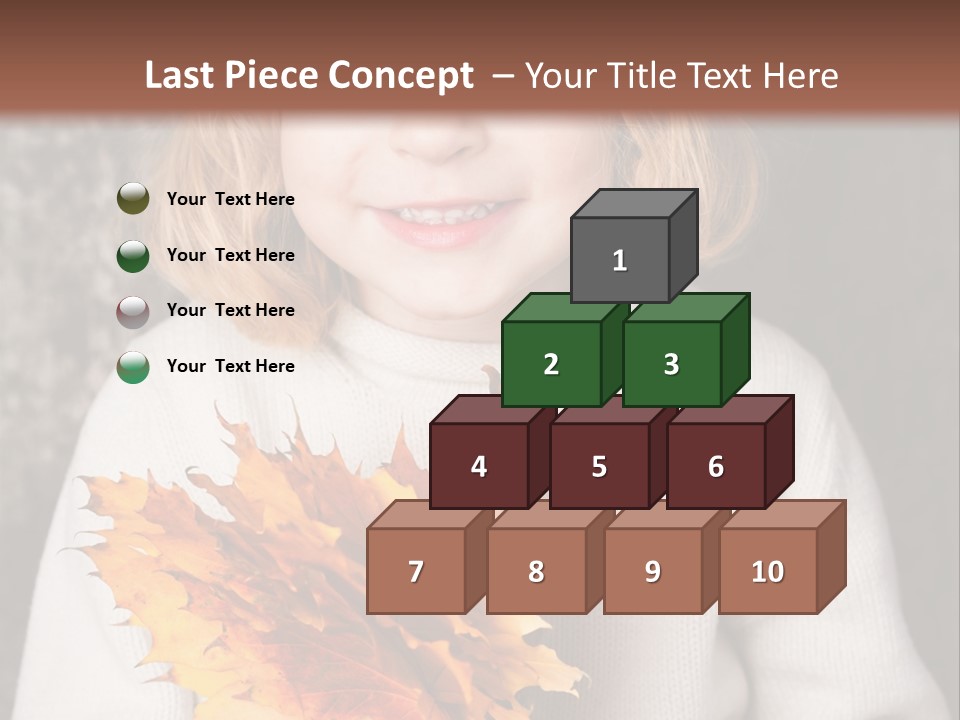 Orange Maple Hat PowerPoint Template