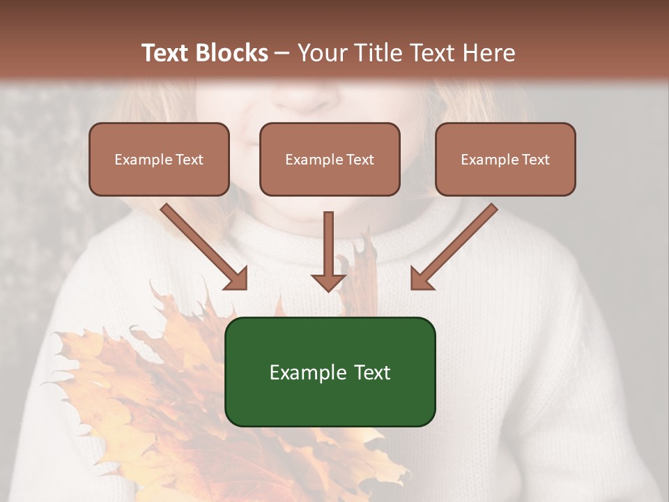 Orange Maple Hat PowerPoint Template