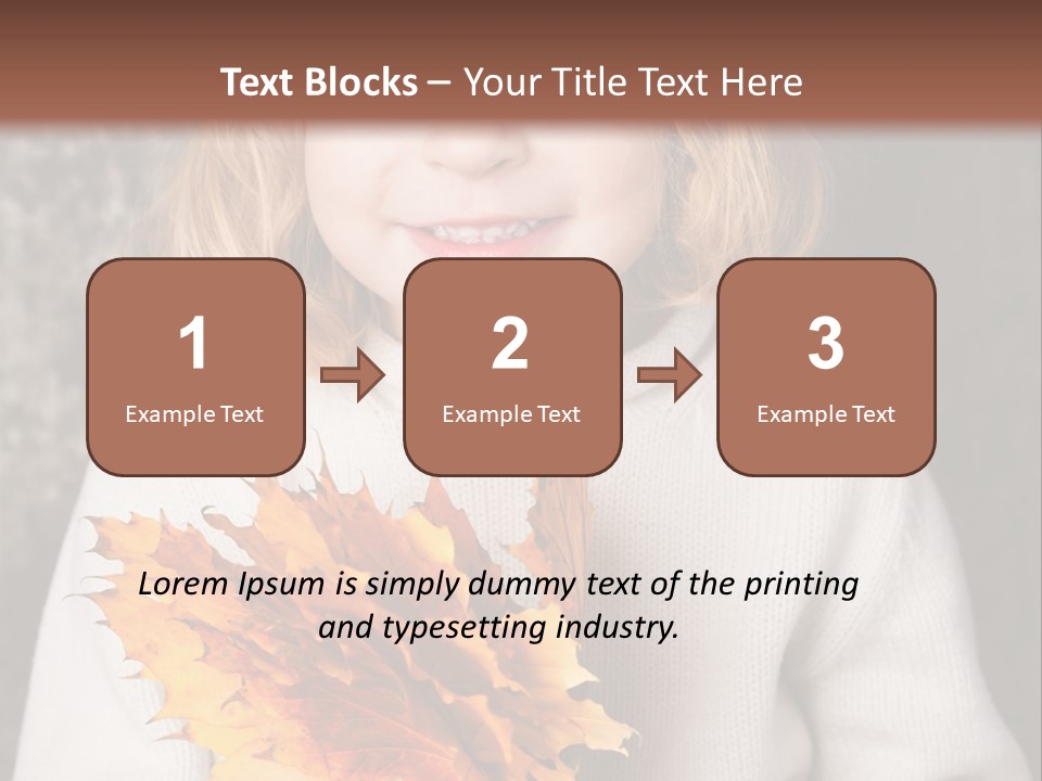 Orange Maple Hat PowerPoint Template