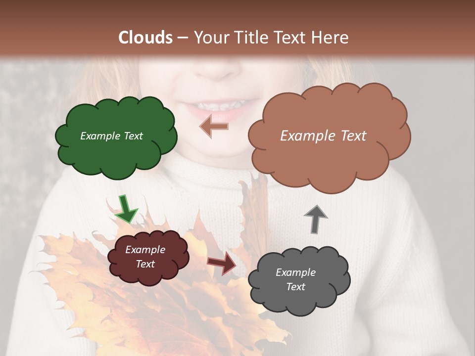 Orange Maple Hat PowerPoint Template