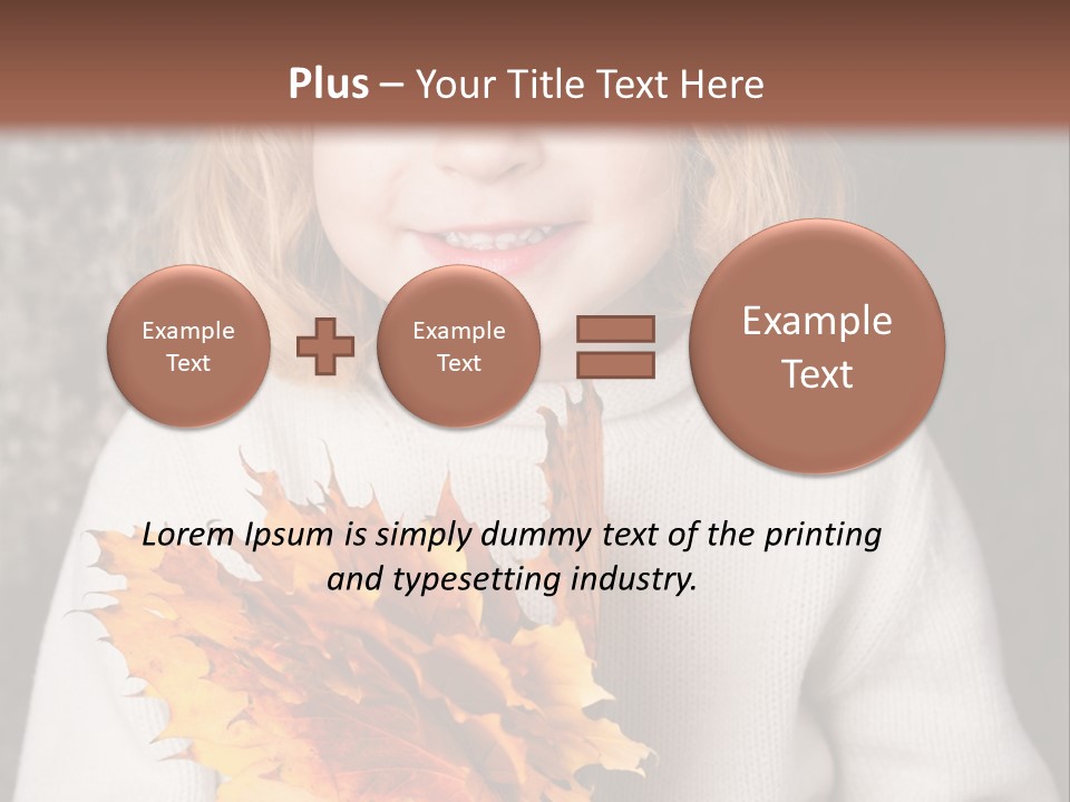 Orange Maple Hat PowerPoint Template