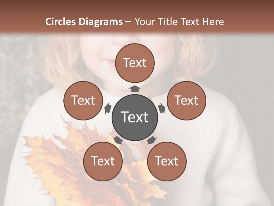 Orange Maple Hat PowerPoint Template