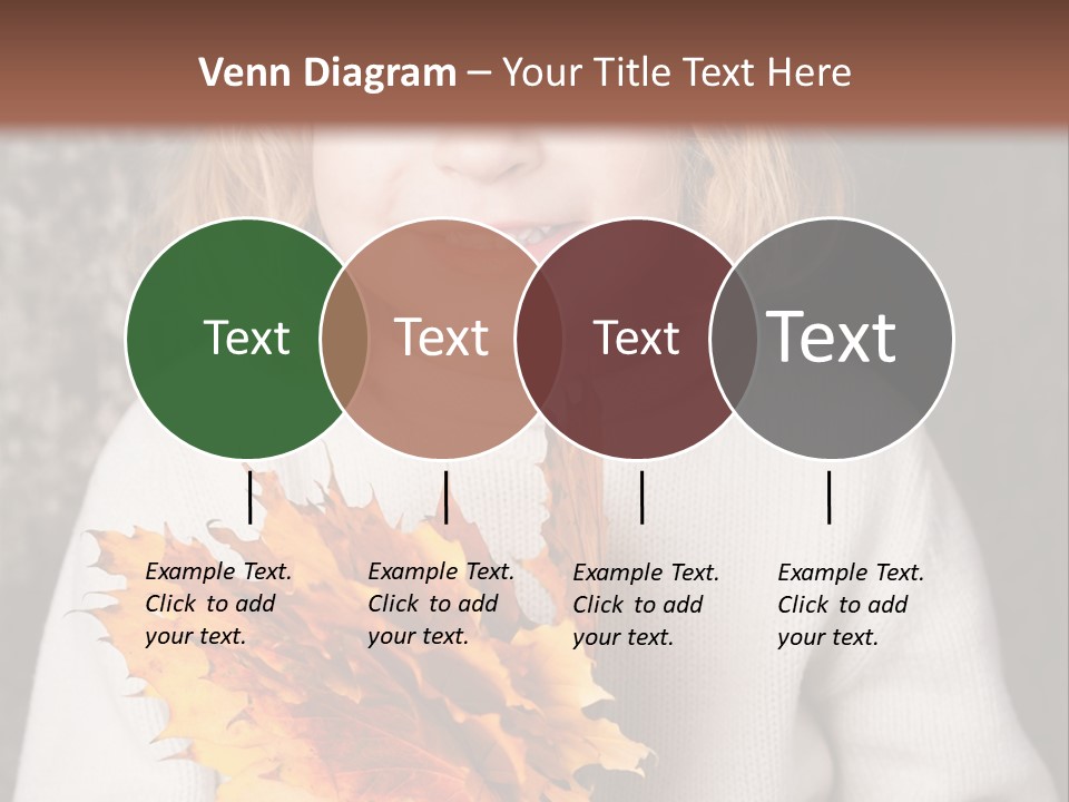 Orange Maple Hat PowerPoint Template