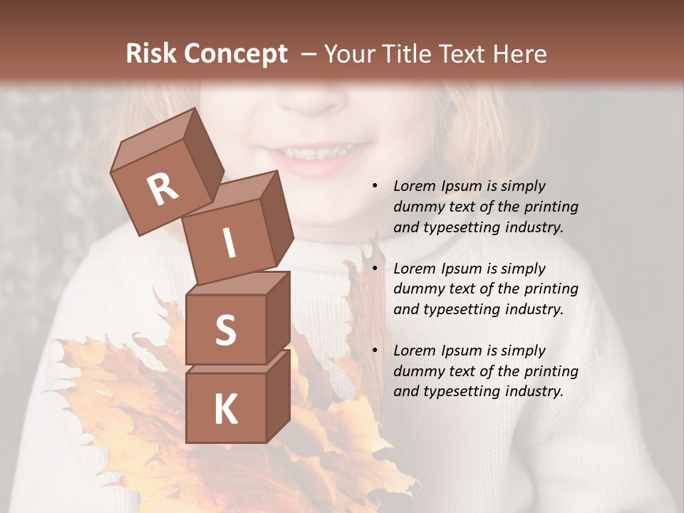 Orange Maple Hat PowerPoint Template