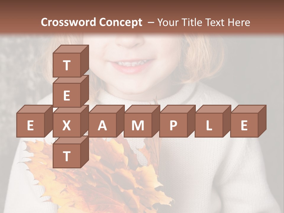 Orange Maple Hat PowerPoint Template