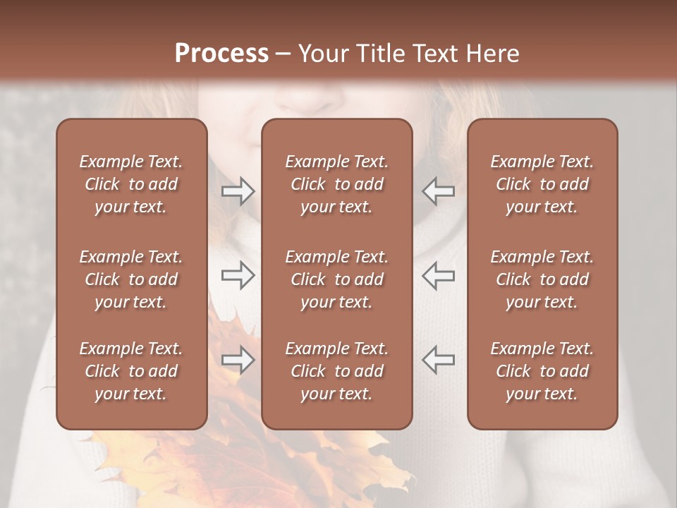 Orange Maple Hat PowerPoint Template