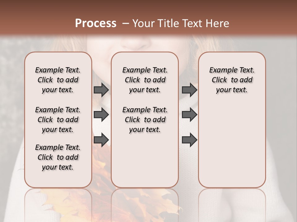 Orange Maple Hat PowerPoint Template