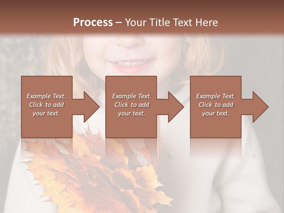 Orange Maple Hat PowerPoint Template