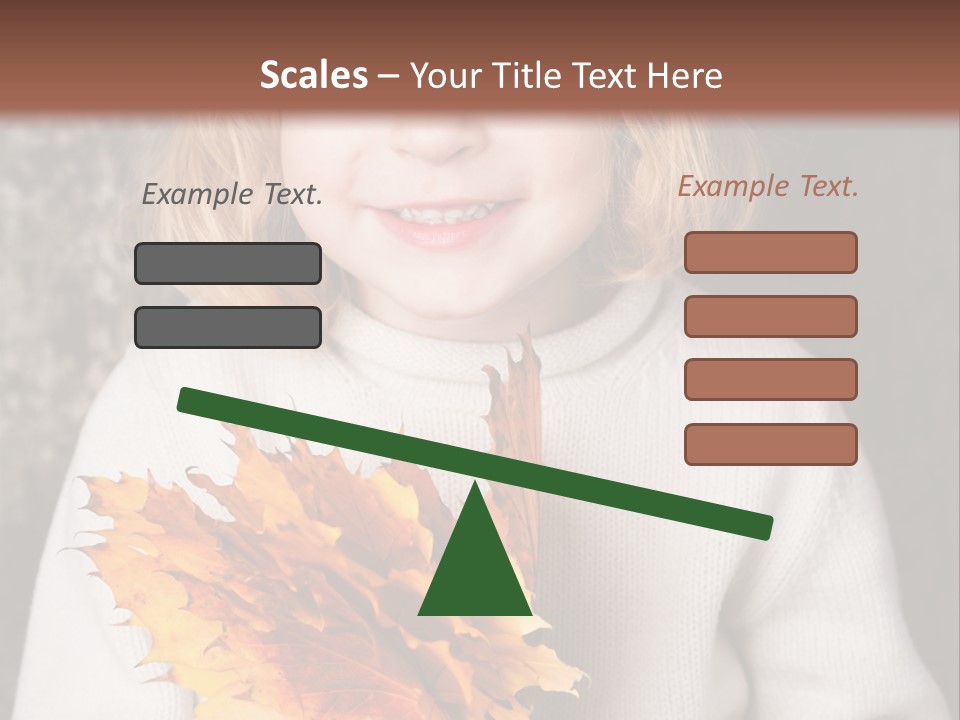Orange Maple Hat PowerPoint Template