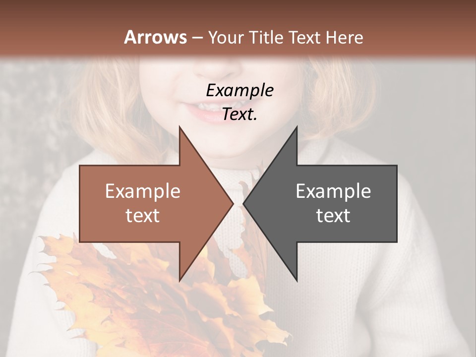 Orange Maple Hat PowerPoint Template