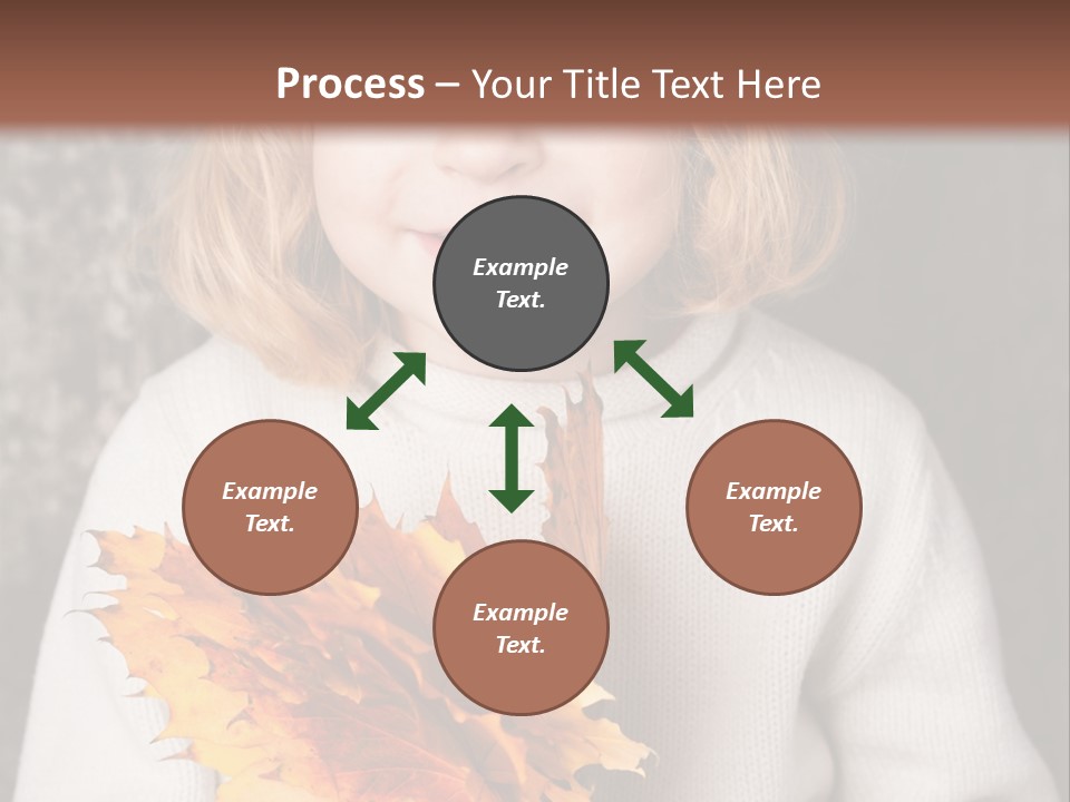 Orange Maple Hat PowerPoint Template