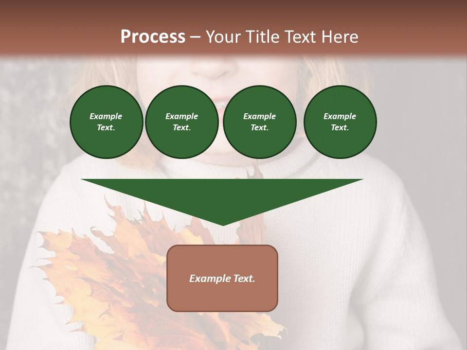 Orange Maple Hat PowerPoint Template