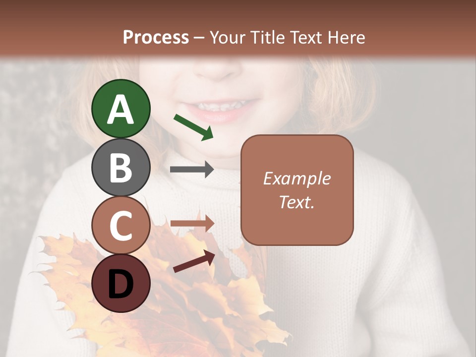 Orange Maple Hat PowerPoint Template