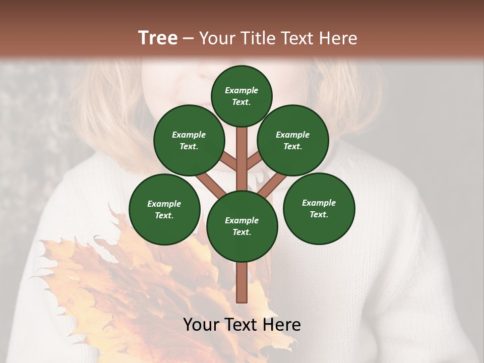 Orange Maple Hat PowerPoint Template