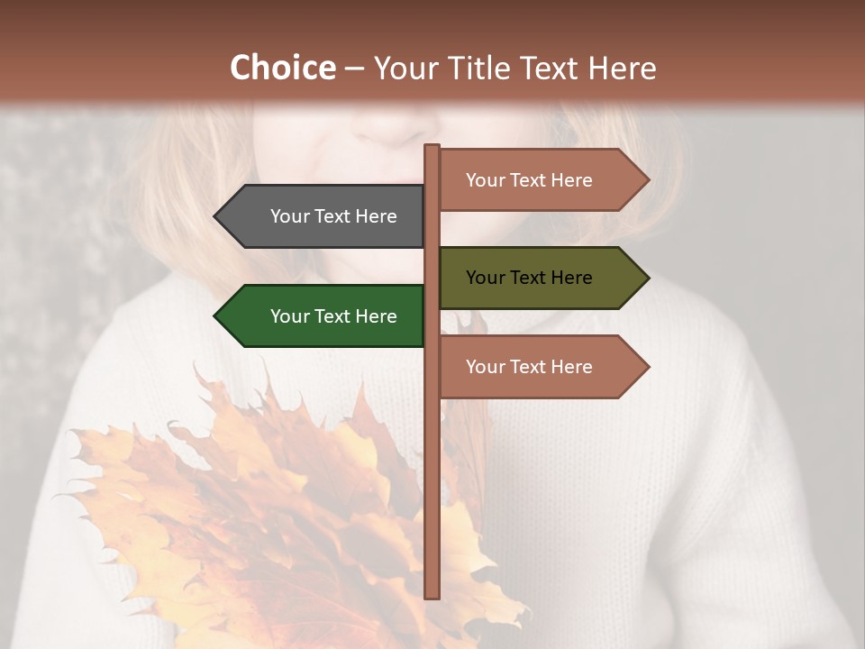 Orange Maple Hat PowerPoint Template