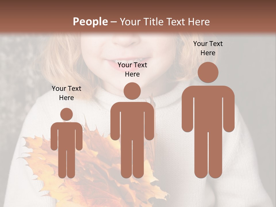 Orange Maple Hat PowerPoint Template