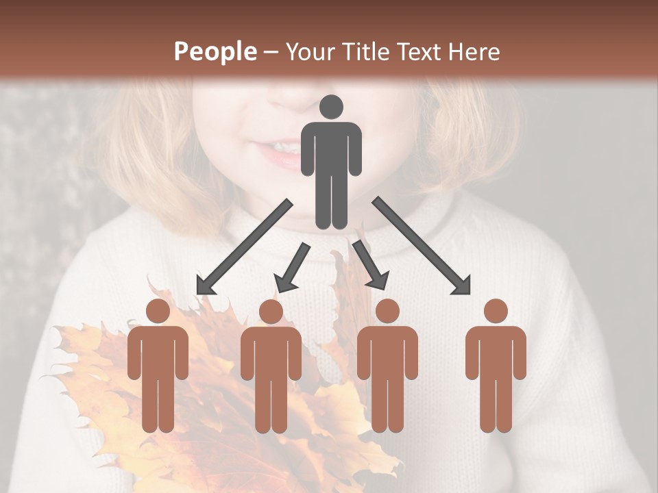 Orange Maple Hat PowerPoint Template