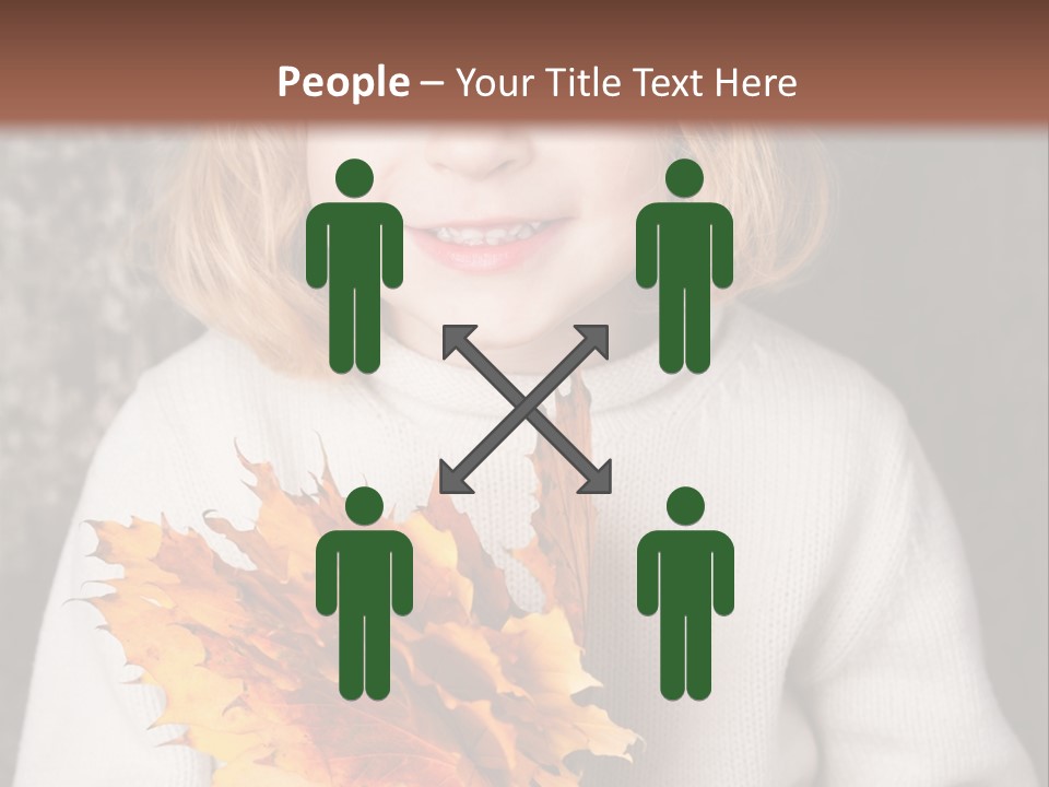 Orange Maple Hat PowerPoint Template