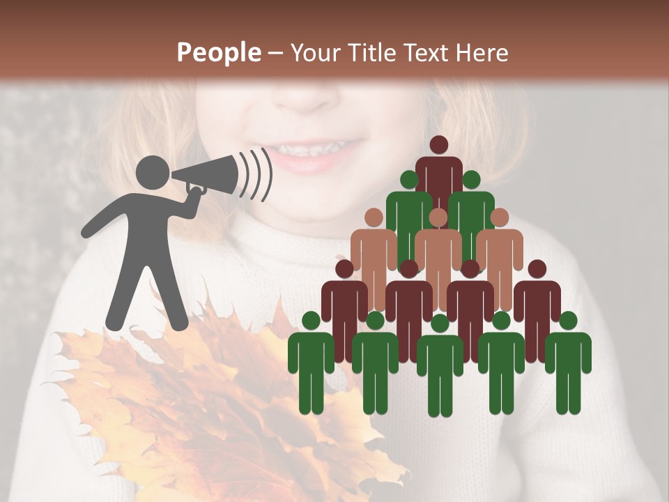 Orange Maple Hat PowerPoint Template