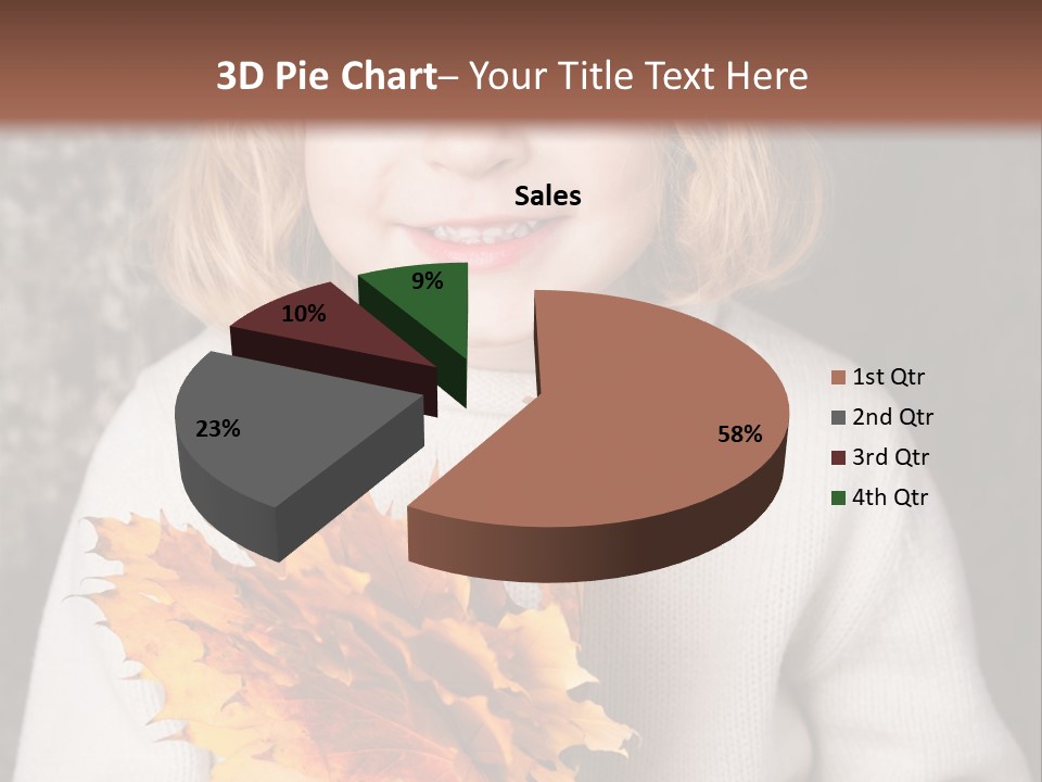 Orange Maple Hat PowerPoint Template