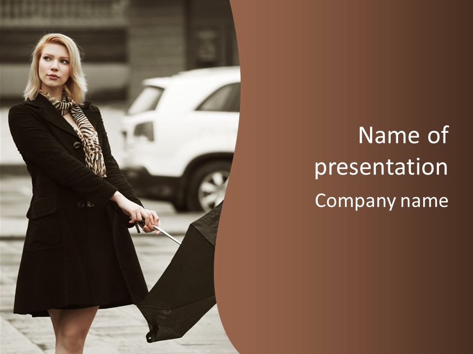 Blond Face Day PowerPoint Template