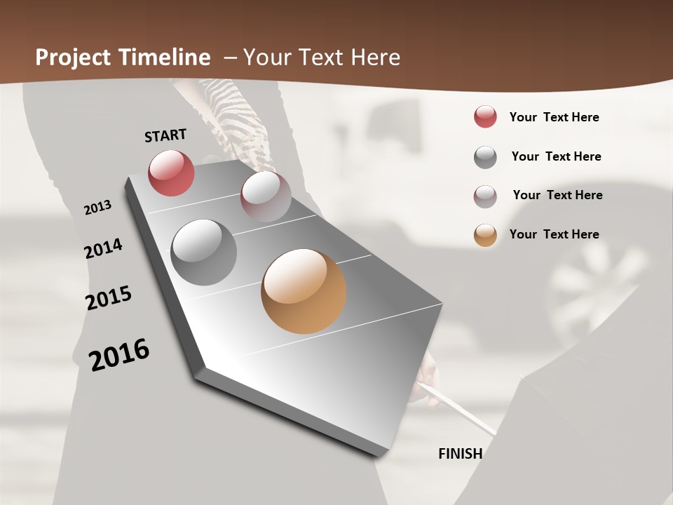 Blond Face Day PowerPoint Template