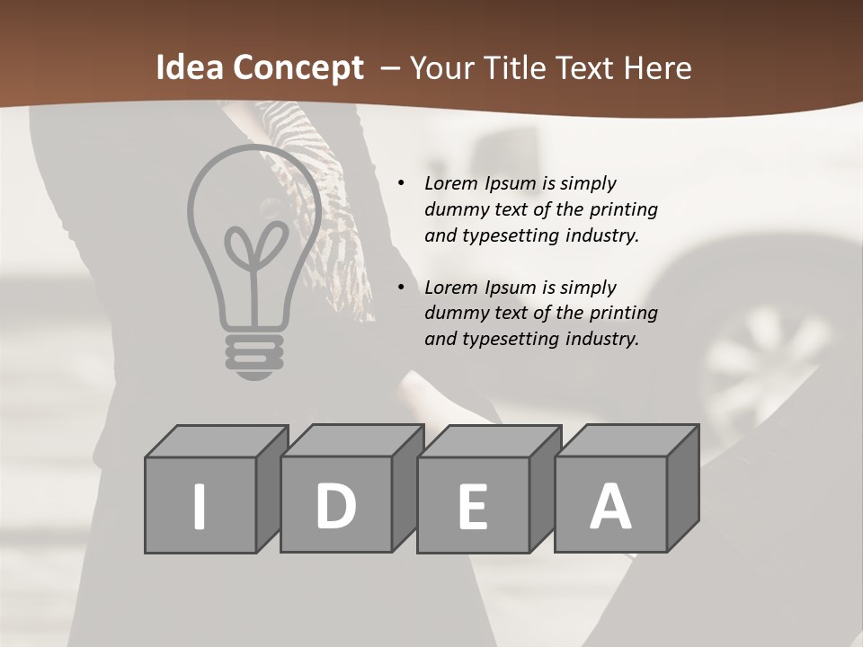 Blond Face Day PowerPoint Template