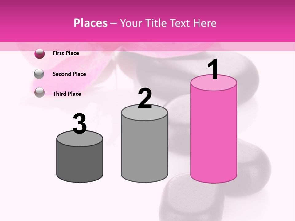 Asian Phalenopsis Stack PowerPoint Template