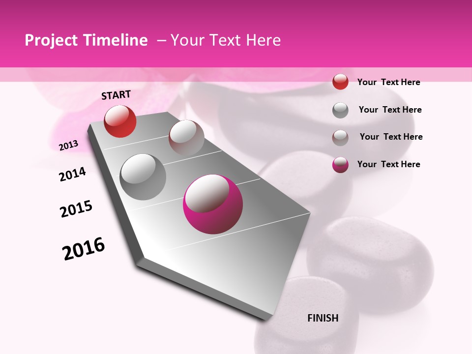 Asian Phalenopsis Stack PowerPoint Template