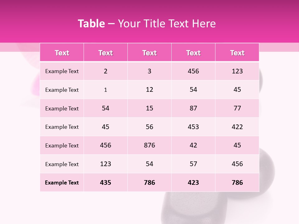 Asian Phalenopsis Stack PowerPoint Template
