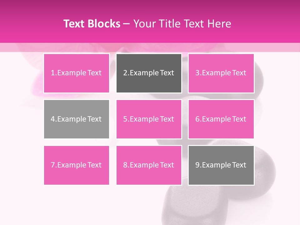 Asian Phalenopsis Stack PowerPoint Template