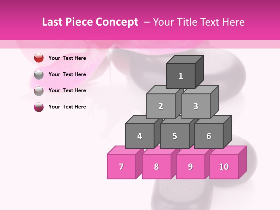 Asian Phalenopsis Stack PowerPoint Template