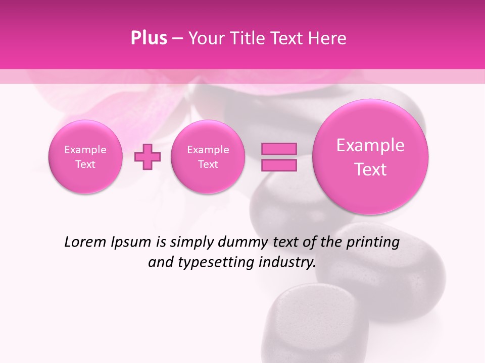 Asian Phalenopsis Stack PowerPoint Template