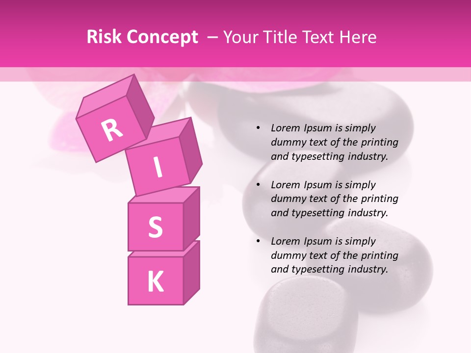 Asian Phalenopsis Stack PowerPoint Template