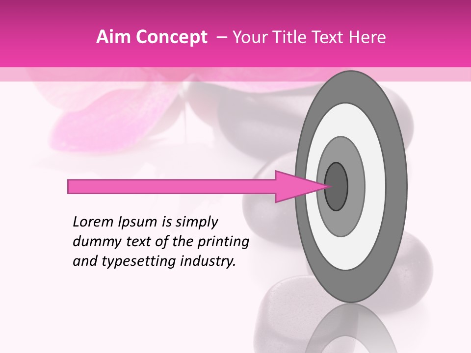 Asian Phalenopsis Stack PowerPoint Template