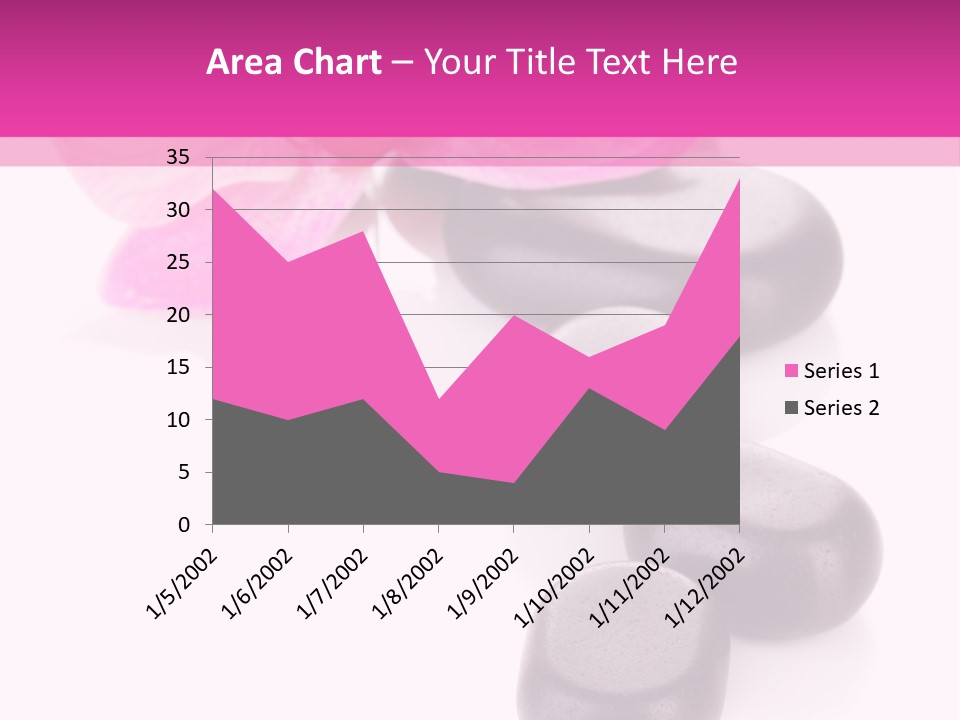 Asian Phalenopsis Stack PowerPoint Template