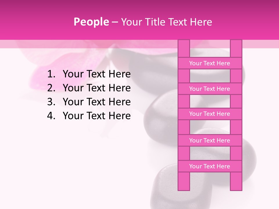 Asian Phalenopsis Stack PowerPoint Template