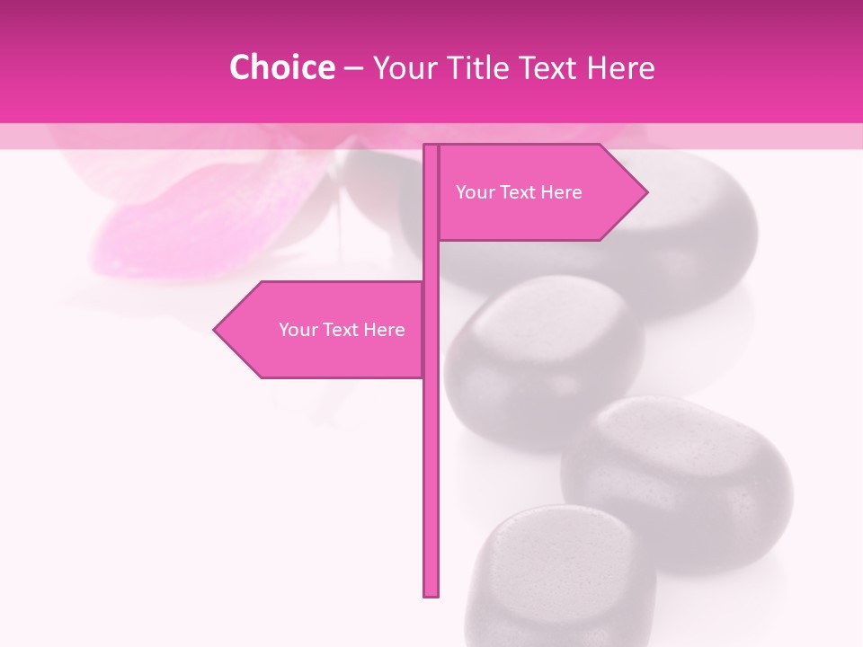 Asian Phalenopsis Stack PowerPoint Template