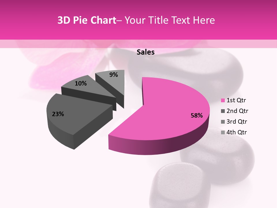 Asian Phalenopsis Stack PowerPoint Template