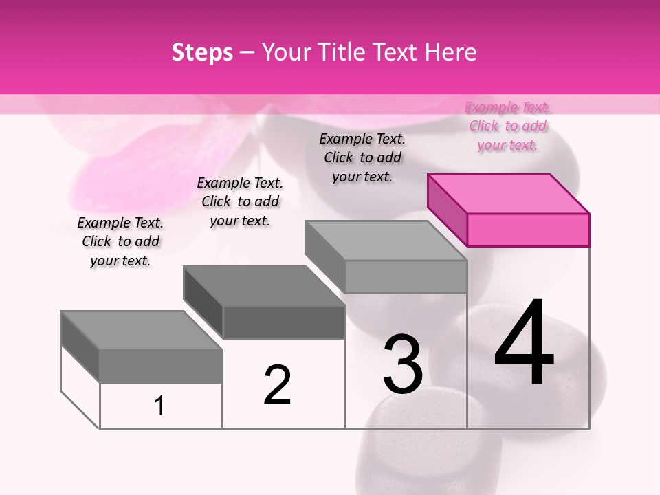 Asian Phalenopsis Stack PowerPoint Template