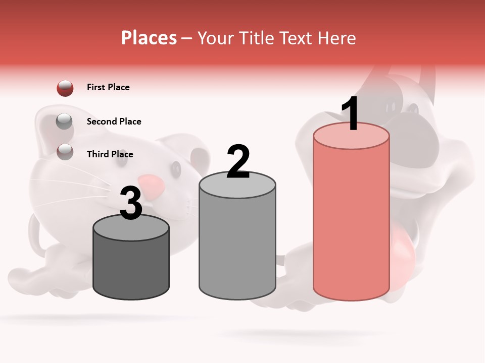 Grey Cute Chase PowerPoint Template