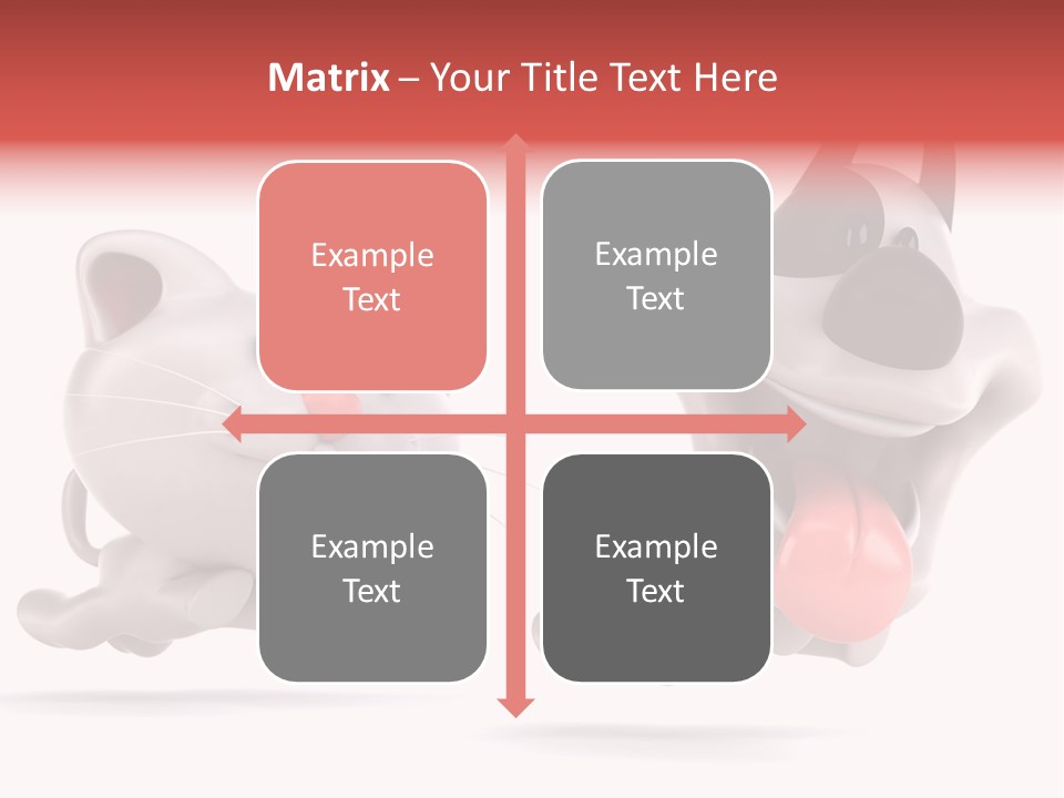 Grey Cute Chase PowerPoint Template