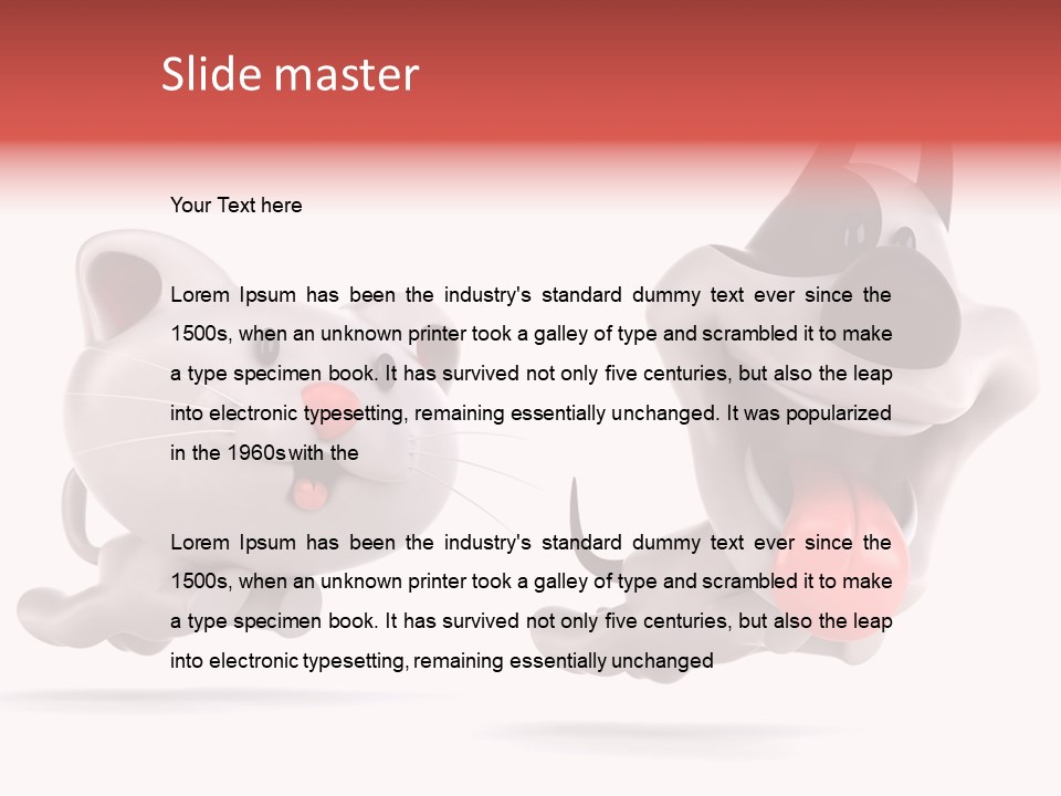 Grey Cute Chase PowerPoint Template