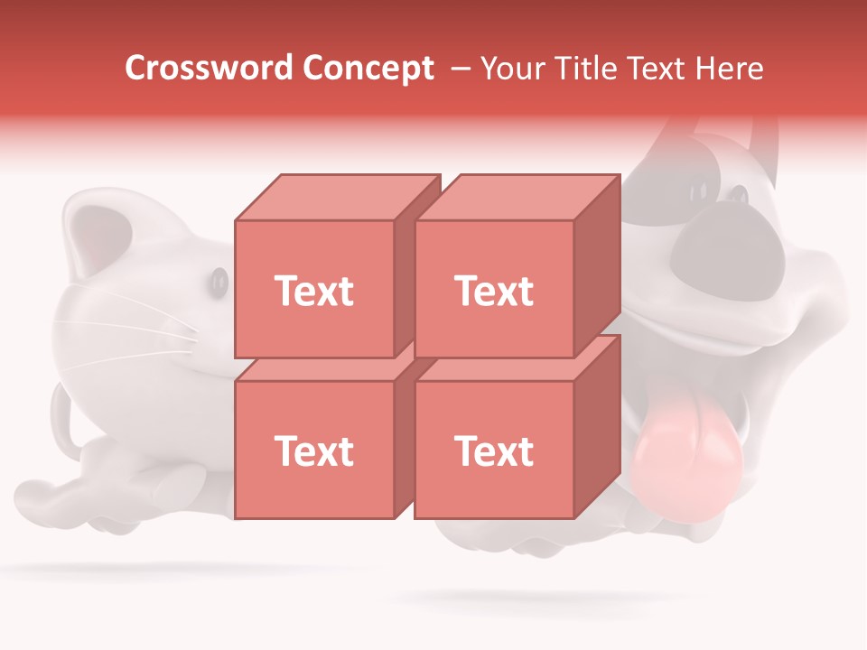 Grey Cute Chase PowerPoint Template