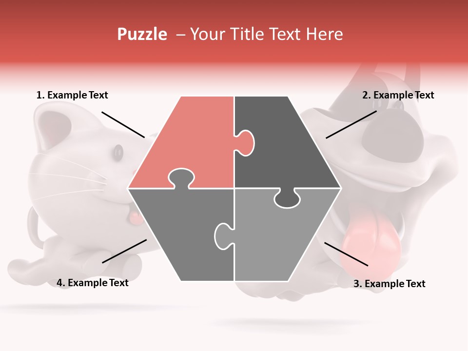 Grey Cute Chase PowerPoint Template