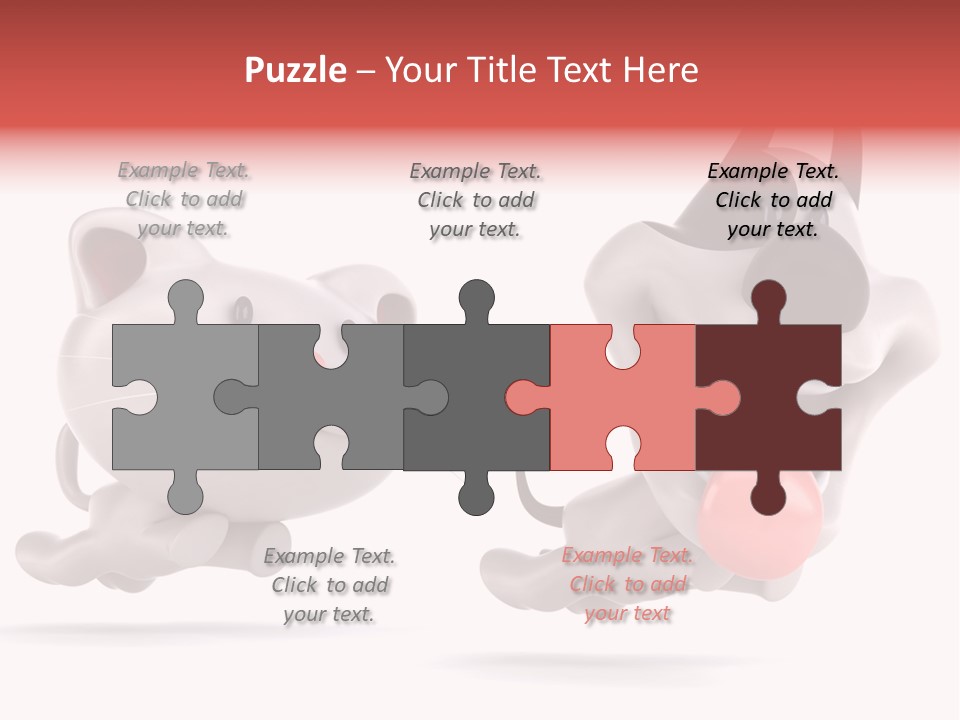 Grey Cute Chase PowerPoint Template