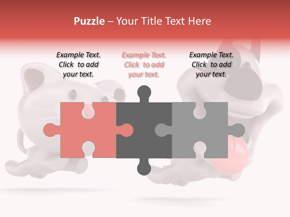 Grey Cute Chase PowerPoint Template