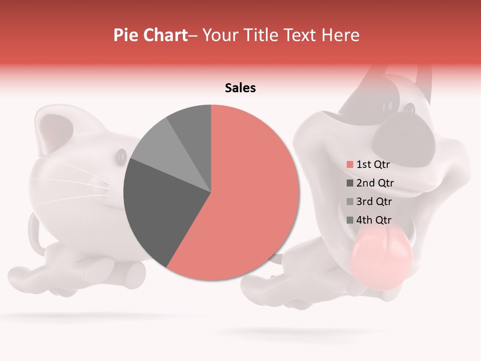 Grey Cute Chase PowerPoint Template