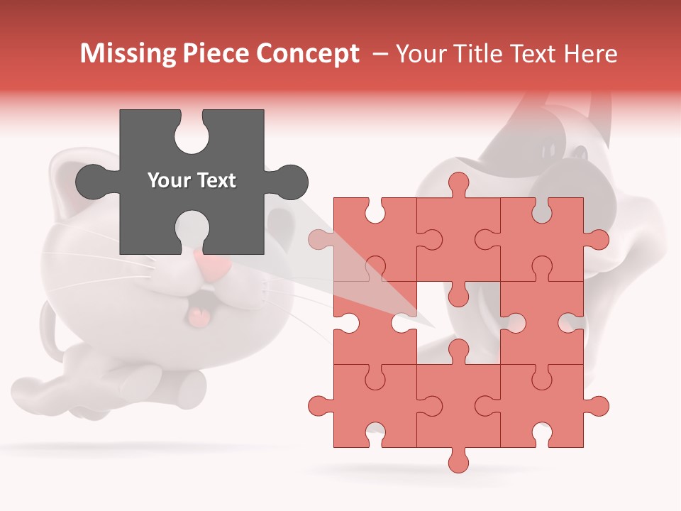 Grey Cute Chase PowerPoint Template