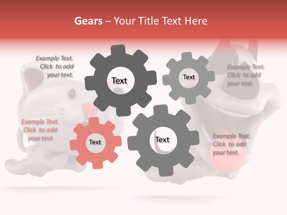 Grey Cute Chase PowerPoint Template